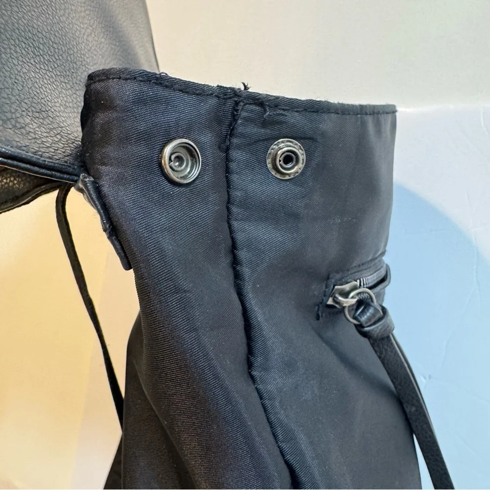 Botkier New York Black Backpack – Nylon & Faux Leather Travel Style